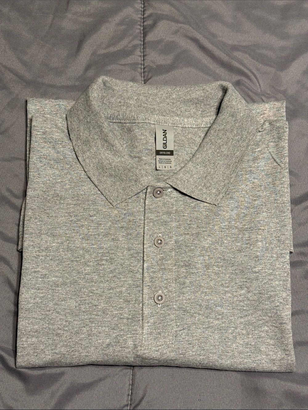 Gilden Unisex 50/50 Jersey Polo Sport Gray